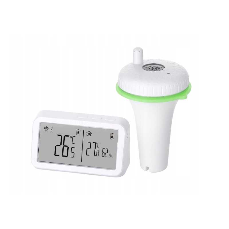 Inkbird ibs p02r belaidis plaukiojantis baseino termometras su monitoriumi