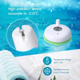 Inkbird ibs p02r belaidis plaukiojantis baseino termometras su monitoriumi