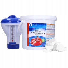 10in1 chloro tabletės baseinams, daugiafunkcinės 5kg 20g sūkurinei voniai