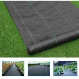 Juoda agrotekstilė 80cm x 100m 70g/m² mulčiavimui