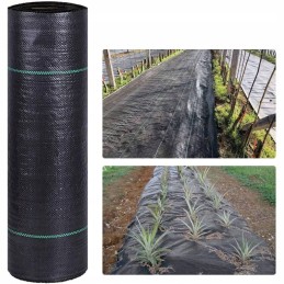 Juoda agrotekstilė 80cm x 100m 70g/m² mulčiavimui