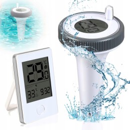 Belaidis baseino termometras, baseinas, vonia, vandeniui atsparus jutiklis