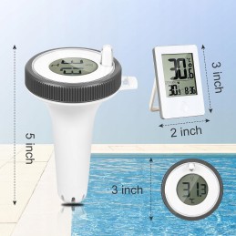 Plaukiojantis baseino termometras baseino sūkurinei voniai baseino akvariumui IP67 jutiklis