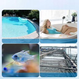 Plaukiojantis baseino termometras baseino sūkurinei voniai baseino akvariumui IP67 diržas