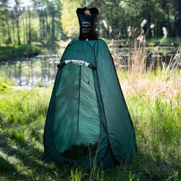 Kilnojamas persirengimo kambarys, turistinis tualetas, kempingo dušas, 20 litrų