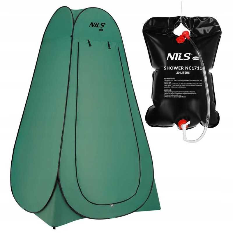Nešiojama persirengimo kambarys turistinė palapinė stovyklavimo dušas 20 l