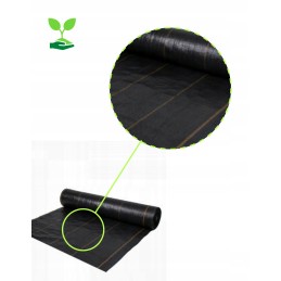 Juoda agrotekstilė 3,20 m x 10 m labai tvirta 110 g šlaitui po žievės akmeniu