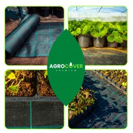 Juoda agrotekstilė 3,20 m x 10 m labai tvirta 110 g šlaitui po žievės akmeniu