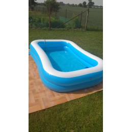 Pripučiamas sodo baseinas 262x175x51cm kamuoliukai
