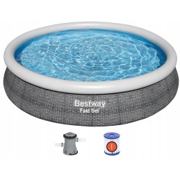 Bestway 57445 išsiplečiantis sodo baseinas 366x76 3in1