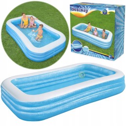 Bestway didelis pripučiamas stačiakampis sodo baseinas