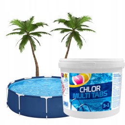 Gamix multi tabletės 3in1 chloras baseinui 200g 5kg