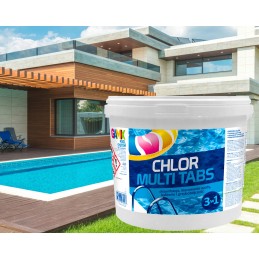 Gamix multi tabletės 3in1 chloras baseinui 200g 5kg