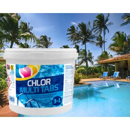 Gamix multi tabletės 3in1 chloras baseinui 200g 5kg