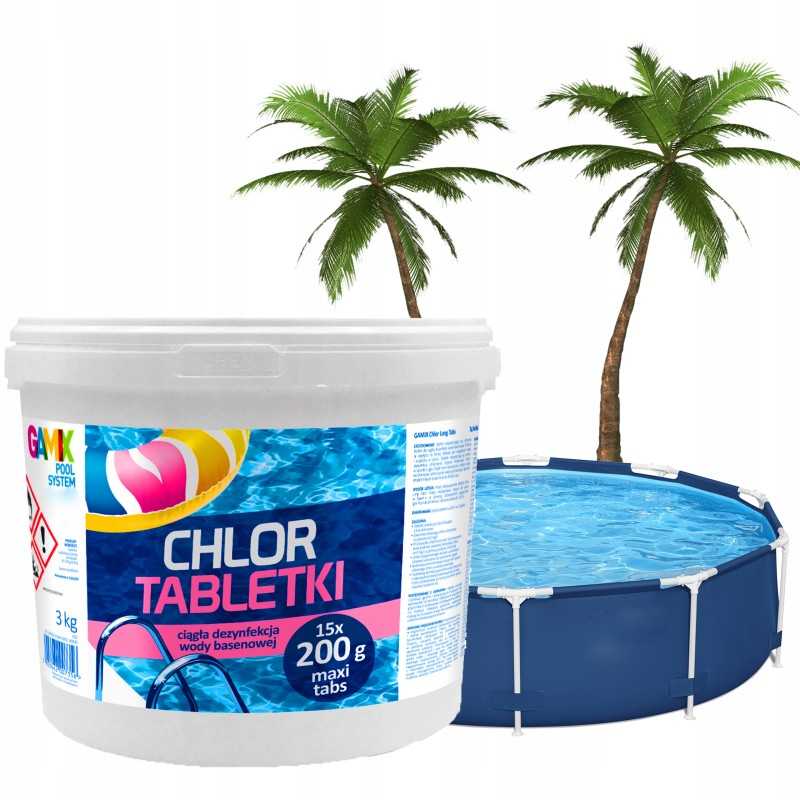 Gamix multichloro tabletės baseinui 200g 5kg
