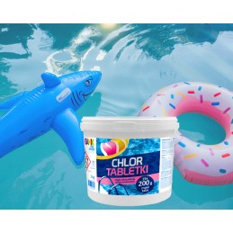 Gamix multichloro tabletės baseinui 200g 5kg