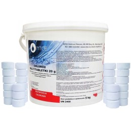 5 kg baseino chloro, 20 g tablečių, kelių chlorų sūkurinė vonia, baseino cheminės medžiagos