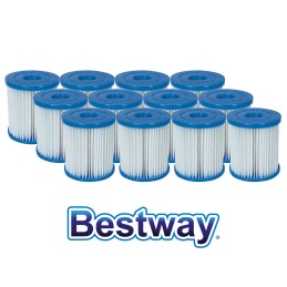12x baseino siurblio filtro bestway filtrų kasetės