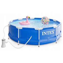 Intex 28202 aiaraamiga bassein lastele pumba ja täispuhutavate mänguasjadega