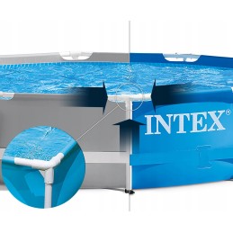 Intex 28202 dārza karkasa baseins bērniem ar sūkni un piepūšamām rotaļlietām