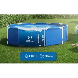 Intex 28202 dārza karkasa baseins bērniem ar sūkni un piepūšamām rotaļlietām