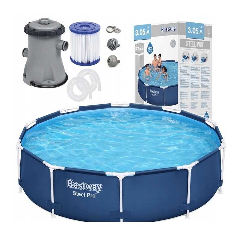 Bestway 56679 rėmo baseinas 305x76 cm siurblys 595