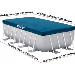 Dangtis 400x200cm intex rėmo baseinui