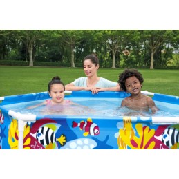 Karkasinis baseinas 183x51 purslų šešėlyje bestway