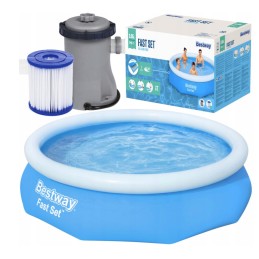 Išsiplečiantis sodo baseinas 305 bestway 57270 siurblys
