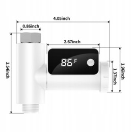 Skaitmeninis dušo termometras, vandens temperatūros matuoklis