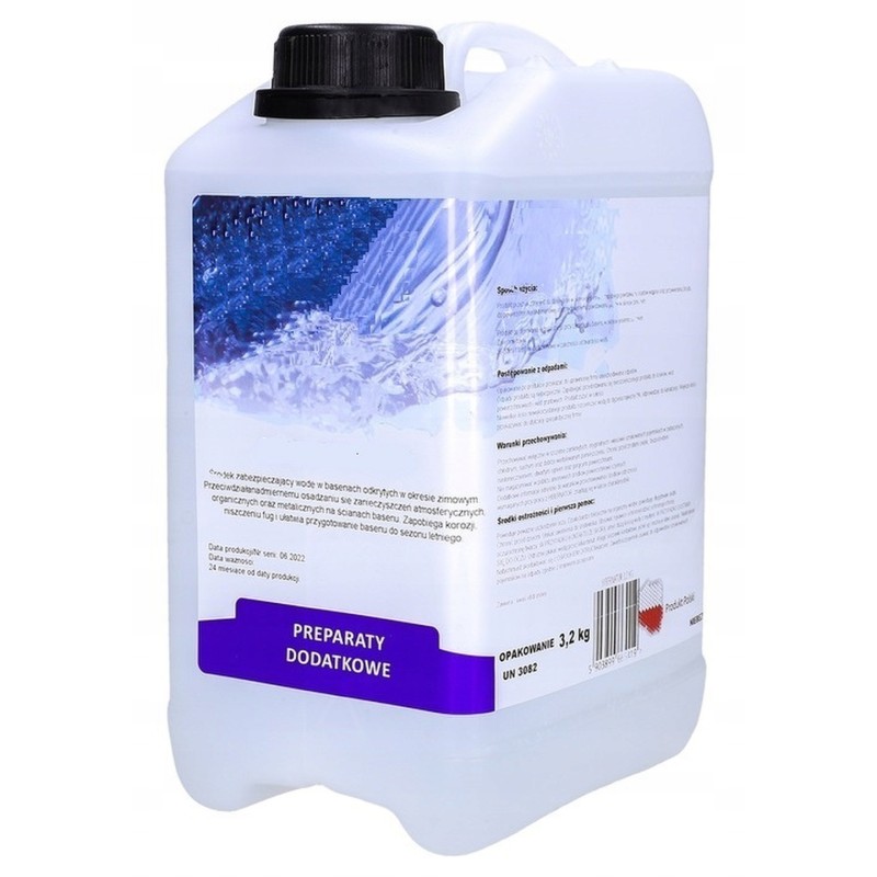 Winter pool liquid prevents corrosion and protects joints