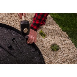 Agrotekstilė 90 g/m² 1,6x50m, juoda UV agrotekstilė, apsauga nuo piktžolių, kilimėlis nuo piktžolių