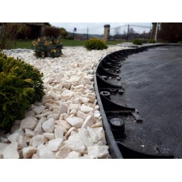 Agrotekstilė 90 g/m² 1,6x50m, juoda UV agrotekstilė, apsauga nuo piktžolių, kilimėlis nuo piktžolių