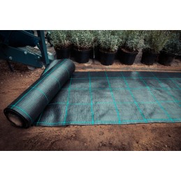 Žemės ūkio audinys, juodas, plotis 5,25 x 5 m, ilgas, tvirtas, 110 g, premium, šlaitams