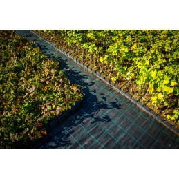 Žemės ūkio audinys, juodas, plotis 5,25 x 5 m, ilgas, tvirtas, 110 g, premium, šlaitams