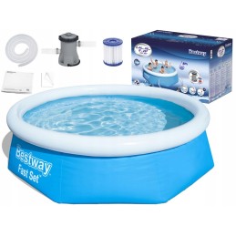 Didelis išsiplėtimo baseinas 244x66 cm bestway siurblio filtras