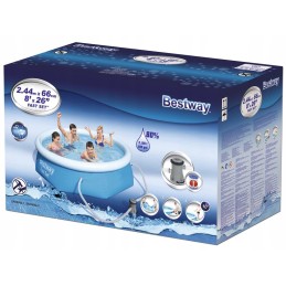Didelis išsiplėtimo baseinas 244x66 cm bestway siurblio filtras