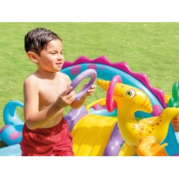 Pripučiama dinozaurų žaidimų aikštelė 302 x 229 x 112 cm intex 57135