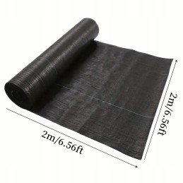 Agrotkanina agrotekstilė 1,6x50m nuo piktžolių juoda 90g UV 3% + 50x inkarai