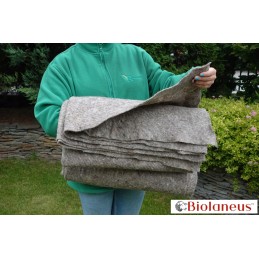 Natūralus bioaustas 100 avių vilna 1 x 5 m 230g m2 stiprus ekologiškas