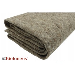 Natūralus bioaustas 100 avių vilna 1 x 5 m 230g m2 stiprus ekologiškas