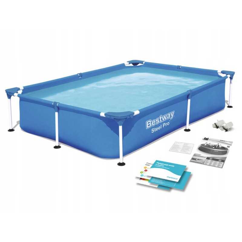 Didelis sodo rėmo baseinas, 150 x 221 cm, šeimos dydis