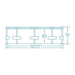 Bestway sodo rėmo baseinas 305x76 56406 3in1