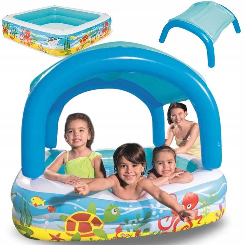 Bestway baseinas, irklavimo baseinas, vaikų baseinas su UV stogu vaikams ir mažiems vaikams