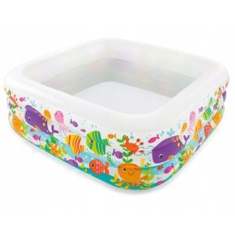 Pripučiamas baseinas vaikams akvariumas 159x159 cm intex 57471