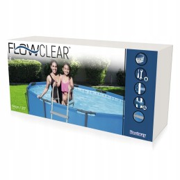 Bestway 2 pakopų flowclear baseino kopėčios 84 cm 58430