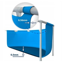 Rėmo baseinas 260 x 160 x 65 cm intex 28271