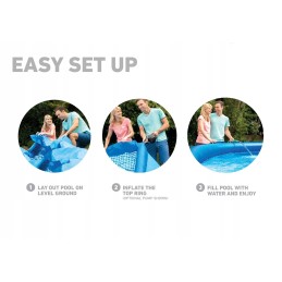 Intex Easy set baseinas su filtro pompa mėlyna