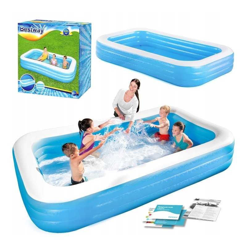 Pripučiamas baseinas vaikams 305 x 183 x 56 cm bestway 54009