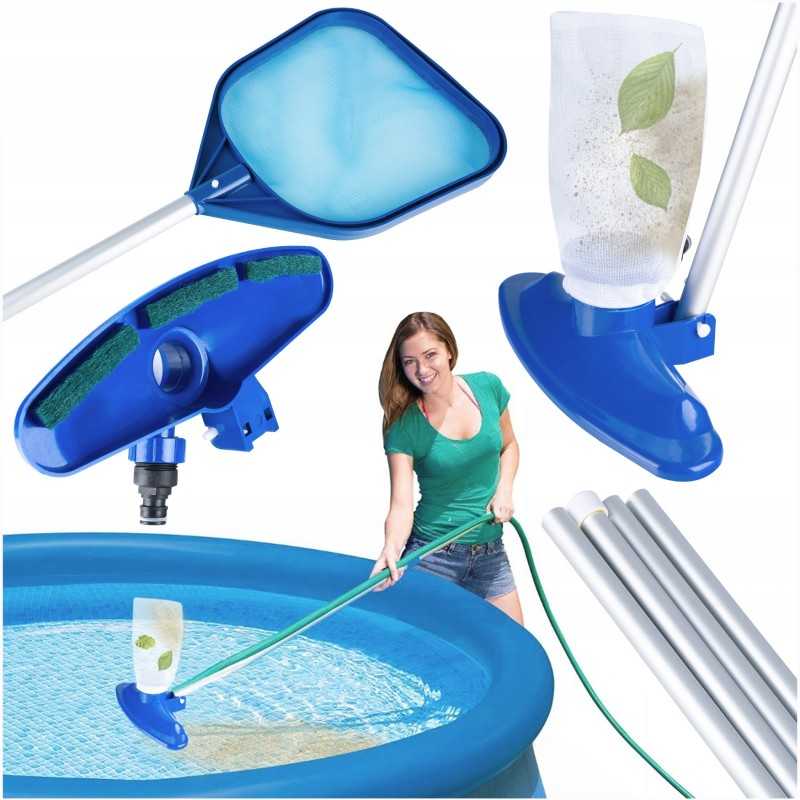 Dulkių siurblio tinklinis šepetys baseino valymui